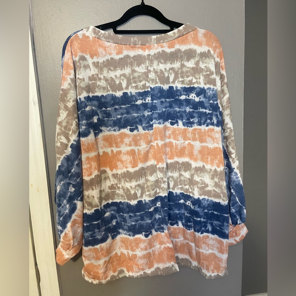 Simply Couture Women's Tie Dye Tunic Top 330 - Picture 2 of 2
